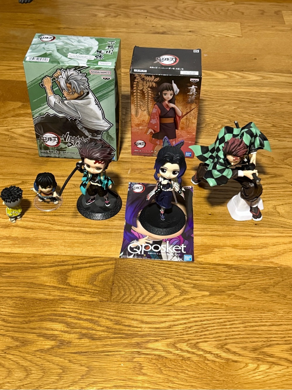 Like New Lot Of 7 Demon Slayer Figures